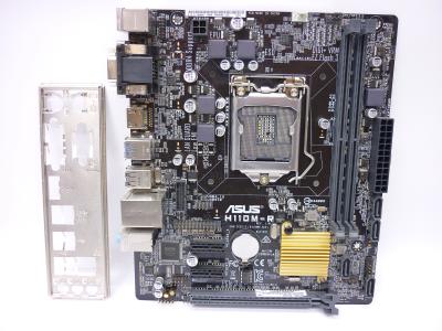 Материнская плата ASUS H110M-R LGA1151, Intel H110, 2xDDR4, 4x SATA, pcie x16, 2x pcie x1, 24+4pin, mATX, заглушкa