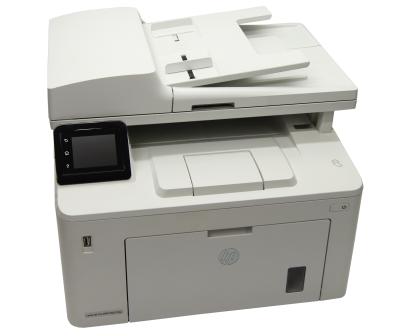 МФУ лазерное HP LaserJet Pro MFP M227fdw ч/б, A4, 1200dpi, принтер/сканер/копир/факс, 28стр/мин, ADF, Duplex, Wi-Fi, LAN, USB, пробег 40000стр., новые картридж и барабан