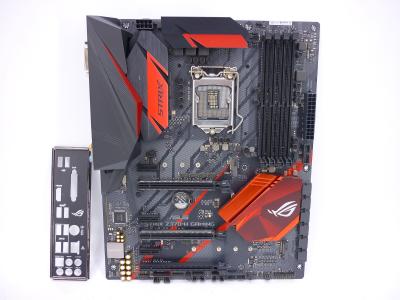 Материнская плата ASUS ROG STRIX Z370-H GAMING LGA1151v2, Intel Z370, 4xDDR4, 2x M.2, 6x SATA, 3x pcie x16, 3x pcie x1, 24+8 pin, ATX, заглушка
