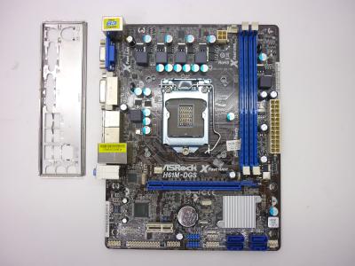 Материнская плата ASRock H61M-DGS LGA1155, Intel H61, 2x DDR3, 4x SATA, 1x pcie x16, 1x pcie x1, 24+4pin, mATX, заглушка