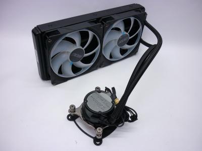 Система жидкостного охлаждения ASUS ROG STRIX LC II 280 ARGB LGA 1200, 115x, 1366, 2066, 2xFAN 140mm, 700-2100 об/мин, 102.3 CFM, 35.7 дБА, 2x4-pin PWM, Al+Cu