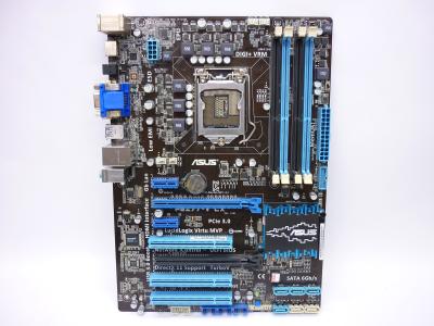 Материнская плата ASUS P8Z77-V LX LGA 1155, Intel Z77, 4x DDR3, 6x SATA, 2x pcie x16, 2x pcie x1, 24+8pin, ATX, без заглушки