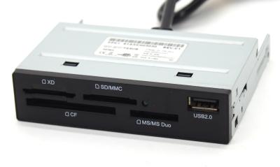 Внутренний картридер 3.5" SEMA SDF-321F/TS4UB для карт памяти CF, SD, MS, xD, USB2.0, подключение к USB2.0 на матплате, OEM