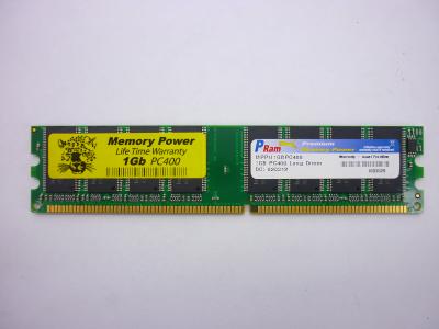 Оперативная память DDR 1GB Memory Power MPPU1GBPC400, DIMM, PC-3200, 400MHz, 2.5v