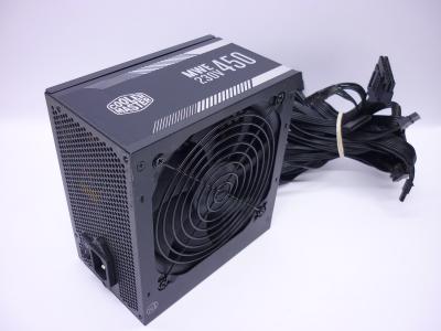 Блок питания Cooler Master MWE White - V2 450W Act PFC, ATX 12V Ver. 2.52, 80 Plus, КПД 85%, 20 + 4 pin, 4+4 pin CPU, 6 SATA, 2x(6+2) pin PCI-E, 120mm fan
