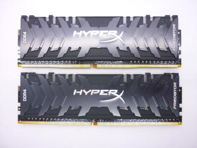 Оперативная память DDR4 16GB KIT 2x8Gb Kingston HyperX Predator RGB DIMM, 3000MHz, PC4-24000, CL 15, 15-17-17, 1.35V, XMP, радиатор