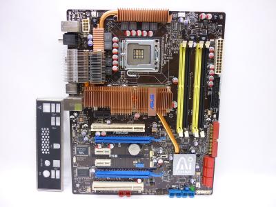 Материнская плата ASUS P5E LGA775, Intel X38, 4xDDR2, 6x SATA, 2x pcie x16, 3x pcie x1, 2x pci 24+8 pin, ATX, заглушкa
