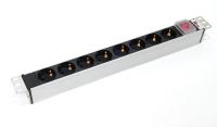 Блок розеток Rem-10 в стойку 19"
