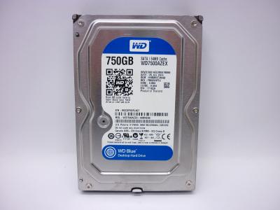 Жесткий диск 3.5 HDD 750GB WD Blue SATA-III, 7200rpm, 64MB, WD7500AZEX 