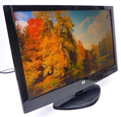 Монитор 21.5" HP x22LED 1920x1080 (16:9), TN, WLED, 250 кд/м2, 1000:1, 5 мс, 170°/160°, VGA, DVI, БП
