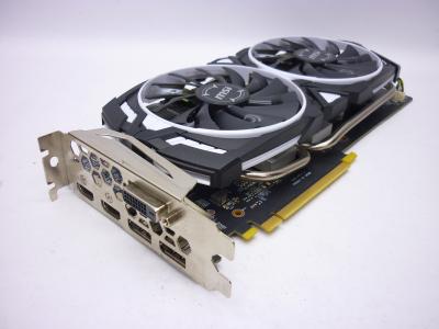 Видеокарта MSI ARMOR 3G V1 GeForce GTX 1060 3Gb OC GDDR5 192bit, DirectX 12, OpenGL 4.5, DVI-D, 2x HDMI 2.0, 2x DP, 8-pin, PCI-E 3.0 x16
