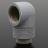 Угловой фитинг Barrow TWT90-v2.5 White