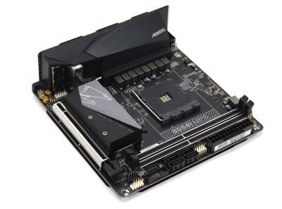 Материнская плата GigaByte B550I Aorus Pro AX AM4, 2x DDR4, 2x M.2, 1x PCIe x16, 4x SATA, 2.5G LAN, WIFI6, BT5, 7.1CH HDA, 24+8pin, mini-ITX, OEM