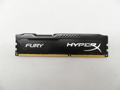 Оперативная память DDR3 8GB HyperX Fury  HX316C10FB/8, DIMM, PC3-12800, 1600MHz, 10-10-10, 1.5v, радиатор, OEM