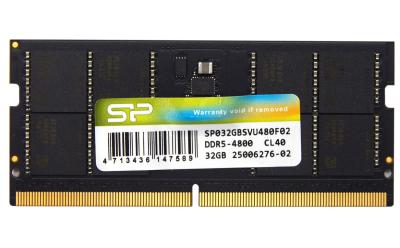 Оперативная память SO-DIMM DDR5 32Gb Silicon Power 4800MHz, CL40, 40-40-40, 1.1V, BOX