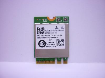 Wi-Fi модуль M.2 Realtek RTL8822BE 2.4 ГГц, 5 ГГц, WiFi a/b/g/n/ac + BT 4.2, FRU P/N: 01AX712