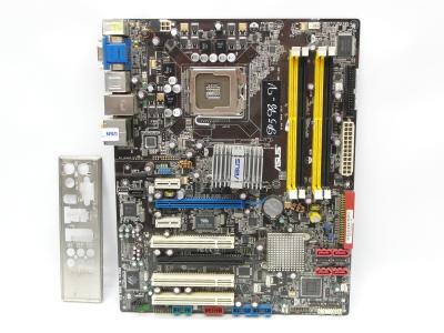 Материнская плата ASUS P5B-V LGA775, Intel P965, 4xDDR2, 4x SATA, IDE, FDD, 2x pcie x16, 2x pcie x1, 3x pci, 24+8pin, ATX, заглушка
